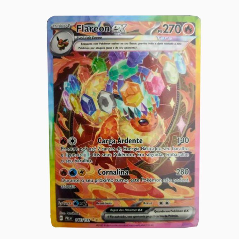 Carta Flareon ex 146 131 Evolucoes Prismaticas