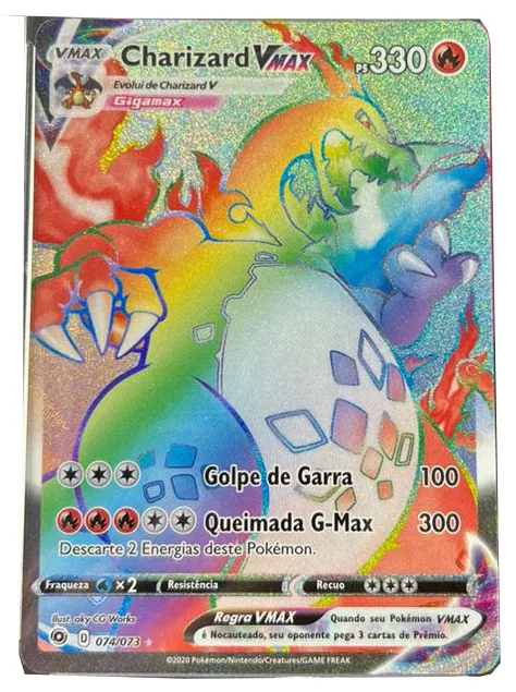 Charizard VMAX Rara Arco Iris Caminho do Campeao 74